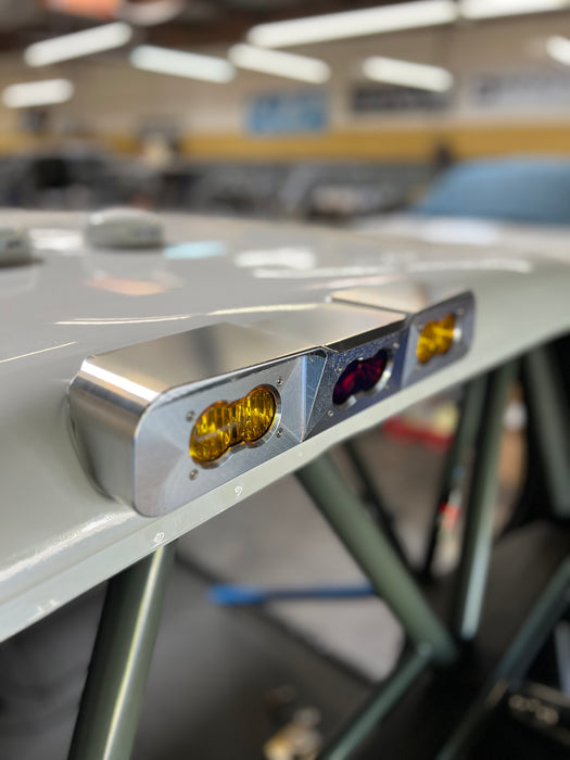 Billet Aluminum LED Third 3rd Brake Light Turn Signal Rear Window Hot Rod Truck Billet Aluminum LED Third 3rd Brake Light Turn Signal Rear Window Hot Rod Truck